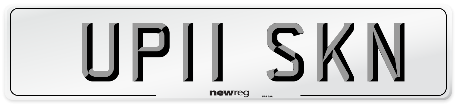 UP11 SKN Number Plate from New Reg